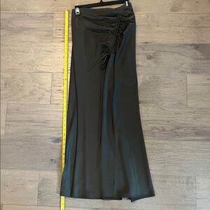 All Saints Alexia gathered dark green Maxi Skirt. Size 2